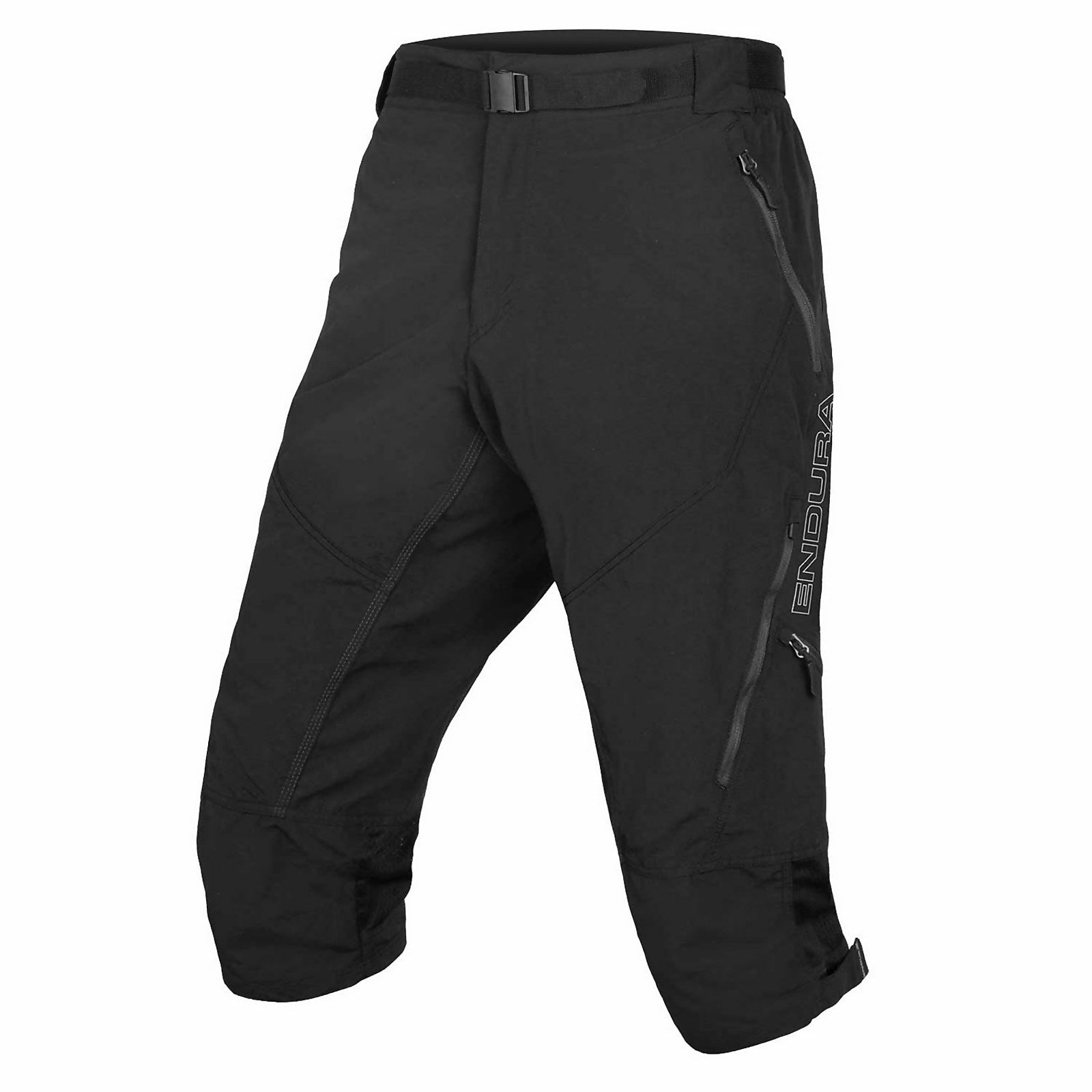 Men's Hummvee 3/4 Shorts II (With Liner) - Black | Endura US