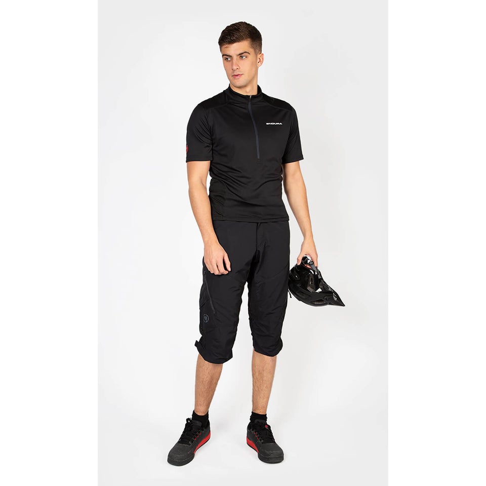 Men's Hummvee 3/4 Shorts II (With Liner) - Black