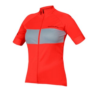 Women's FS260 S/S Jersey - Hi-Viz Coral - XL