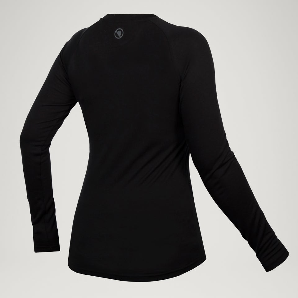 Women's Baabaa Blend L/S Base Layer - Black