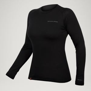 BaaBaa Blend Baselayer (langarm) für Damen - Schwarz - XL