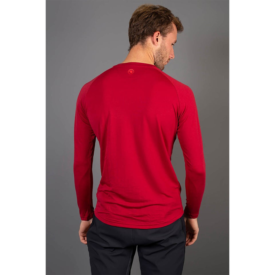 Men's Baabaa Blend L/S Base Layer - Kingfisher