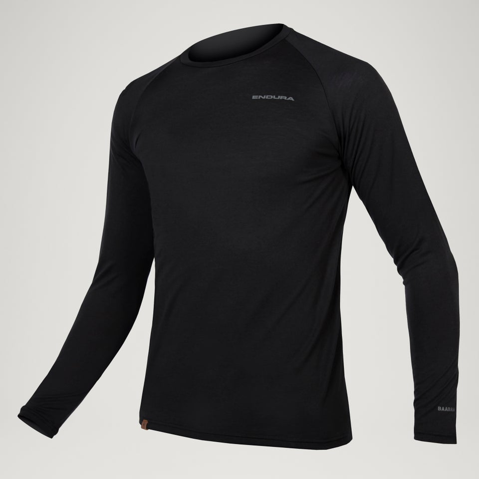 Men's Baabaa Blend L/S Base Layer - Black