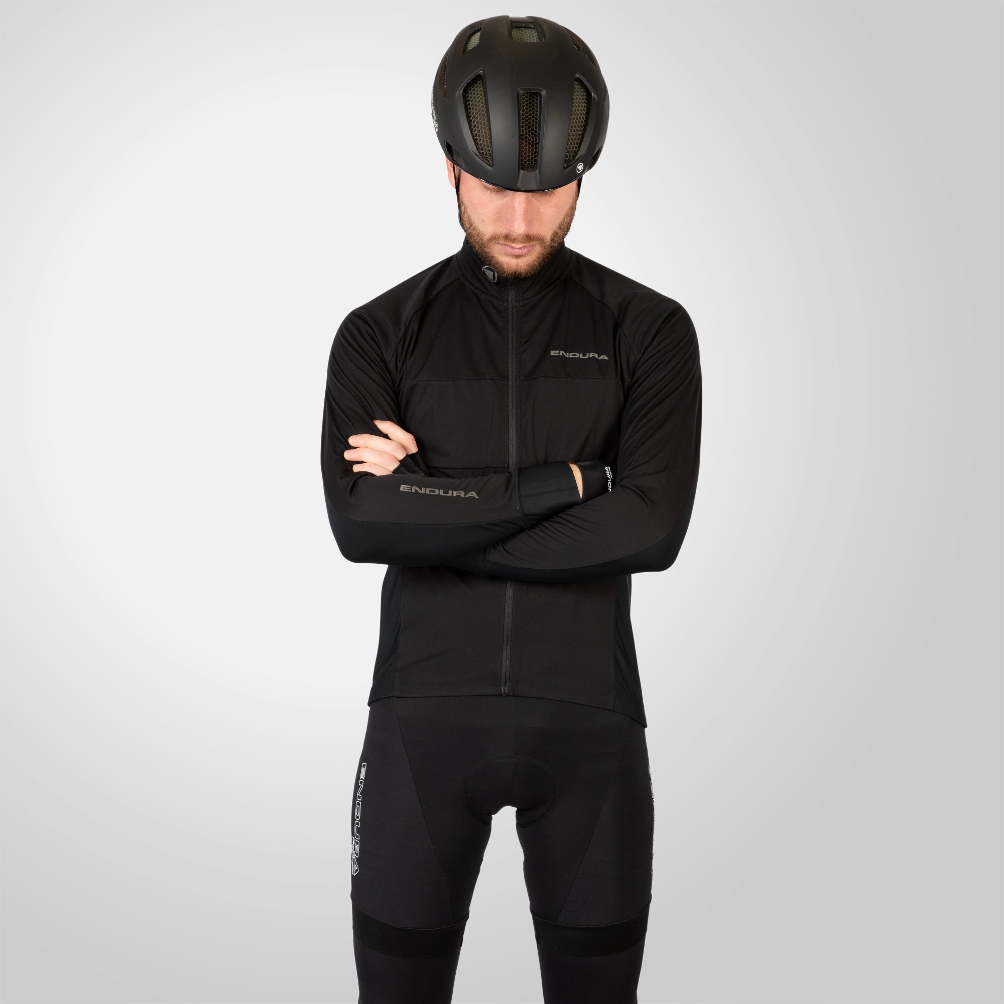 Men's FS260 Jetstream L/S Jersey II - Black | Endura UK