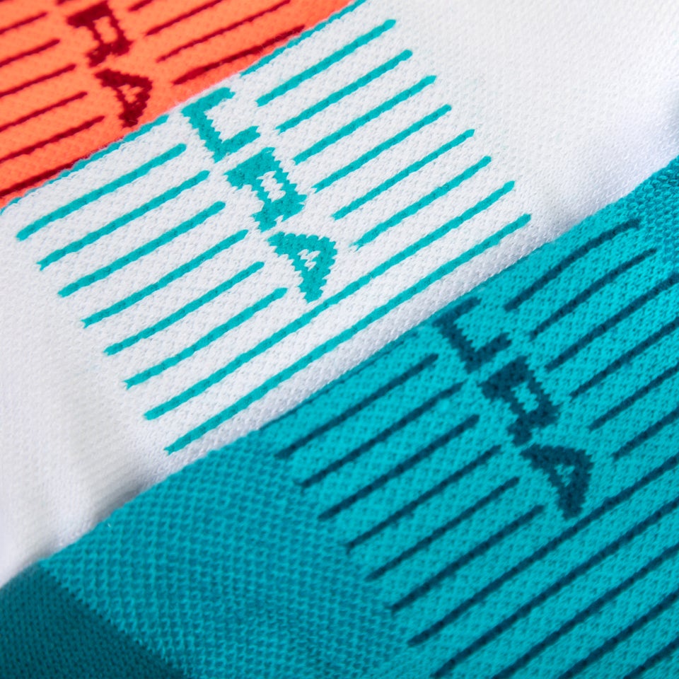 COOLMAX® Stripe Socks Triple Pack - Pacific Blue