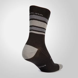 BaaBaa Merino Stripe Socken für Herren - Mattschwarz