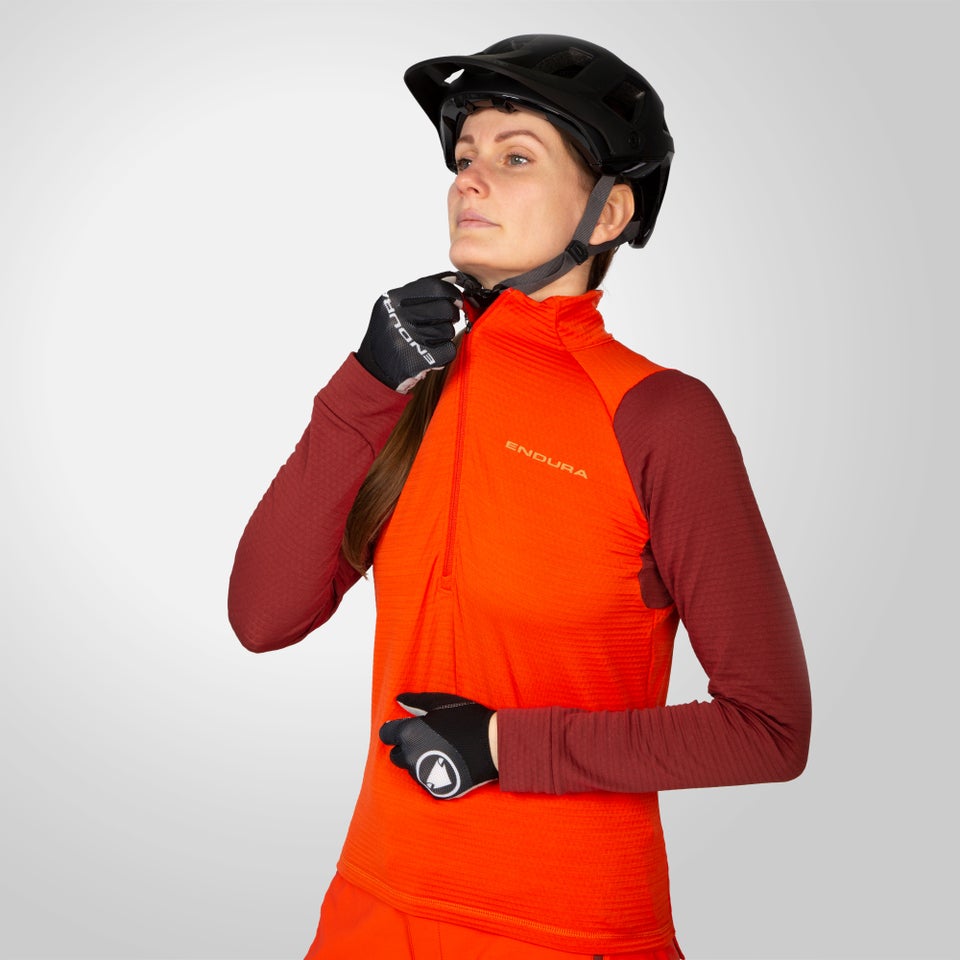 SingleTrack Fleece für Damen - Paprika