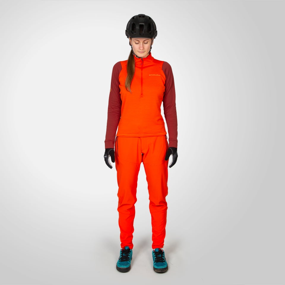 SingleTrack Fleece für Damen - Paprika