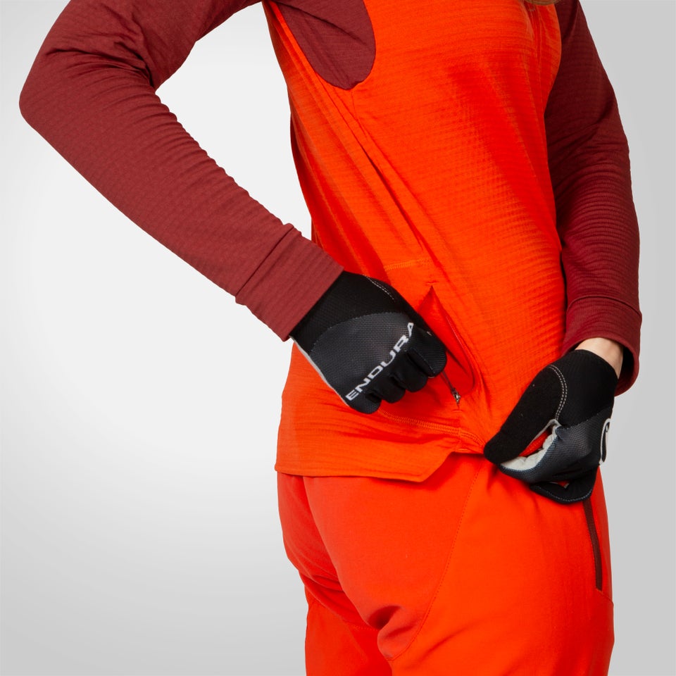 SingleTrack Fleece für Damen - Paprika