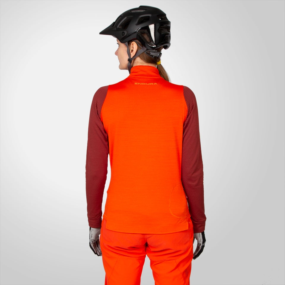 SingleTrack Fleece für Damen - Paprika