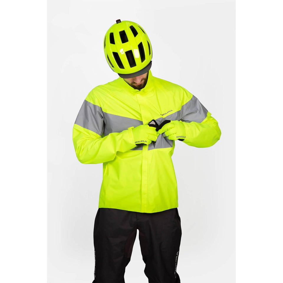 Urban Luminite EN1150 Wasserdichte Jacke für Herren - Neon-Gelb