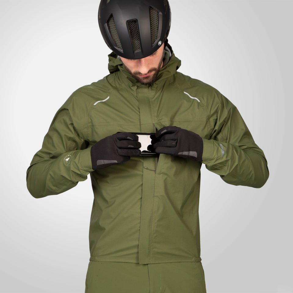Men's GV500 Waterproof Jacket - Olive Green