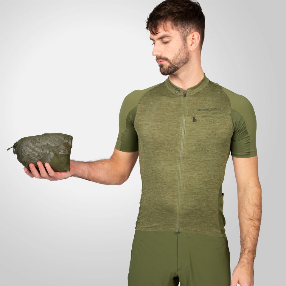 Men's GV500 Waterproof Jacket - Olive Green