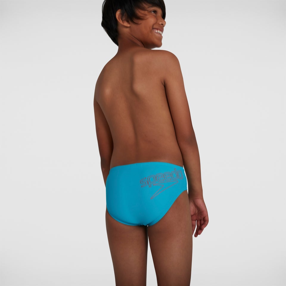 Slip de bain Logo 6,5 cm Bleu