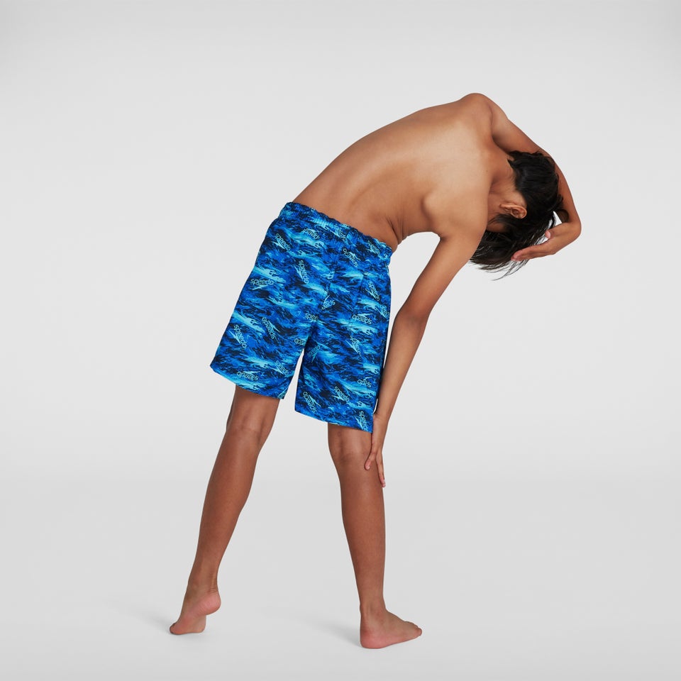 Boys' Printed 15" Watershort Blue