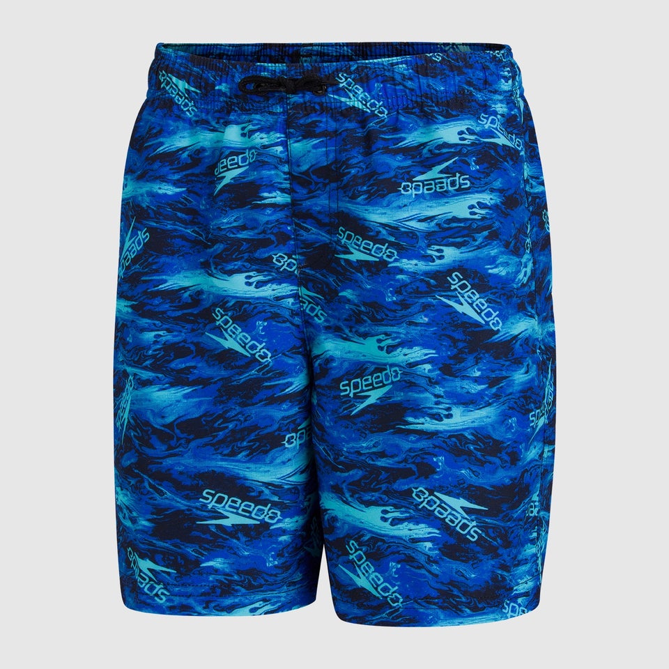 Boys' Printed 15" Watershort Blue
