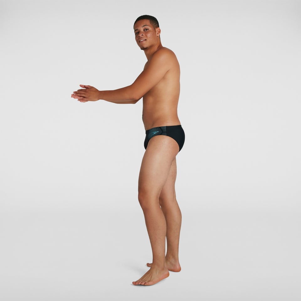 Slip de bain Homme Tech Placement 7 cm Noir