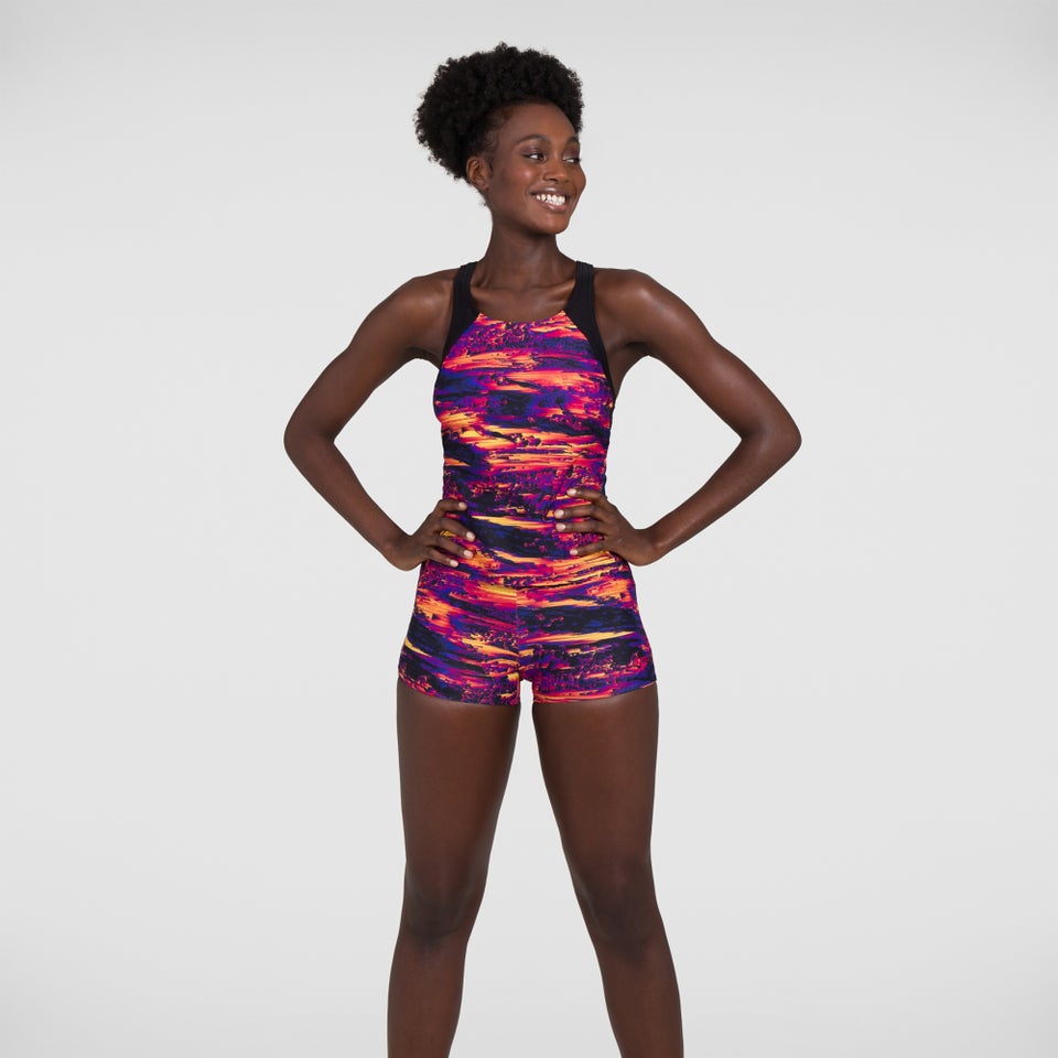 Mix & Match Boyleg Short Printed Black