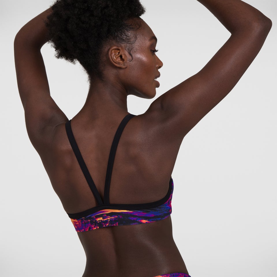 Women's Mix & Match Crop Top Printed Black/Pink