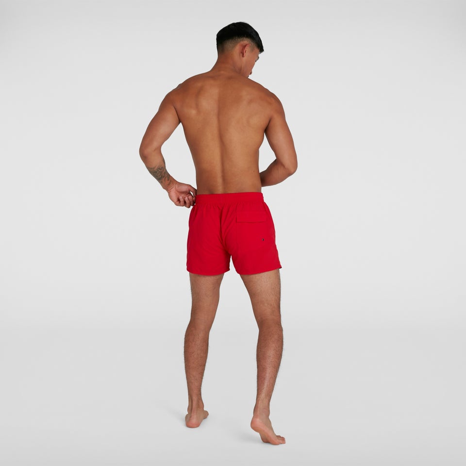 Men's Fitted Leisure 13" Swim Short Red