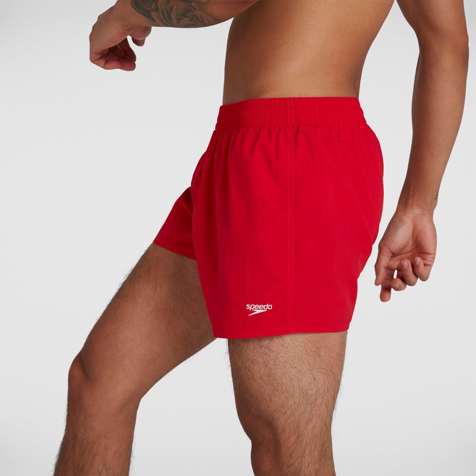 Men's Fitted Leisure 13" Swim Short Red