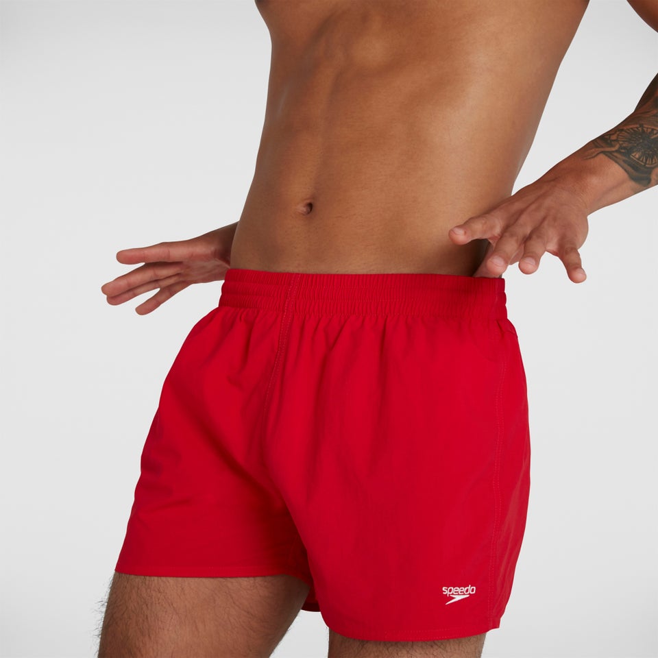 Men's Fitted Leisure 13" Swim Short Red