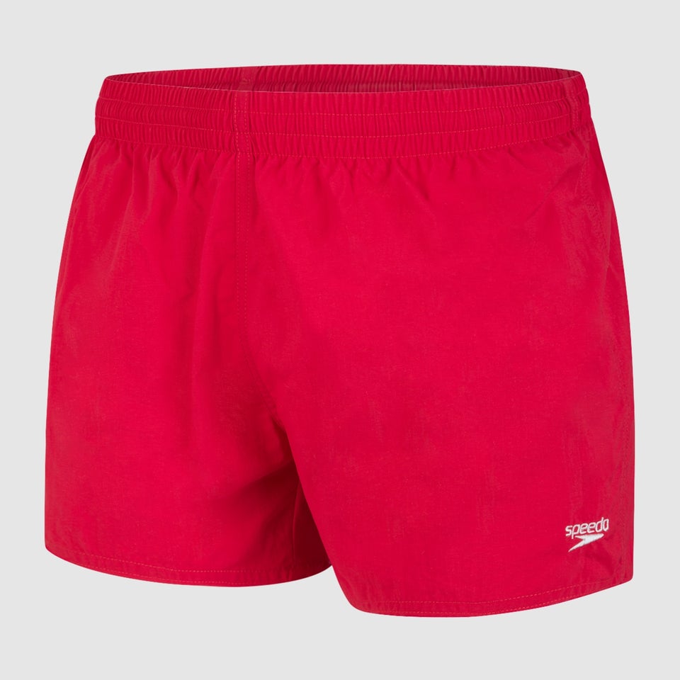 Men's Fitted Leisure 13" Swim Short Red