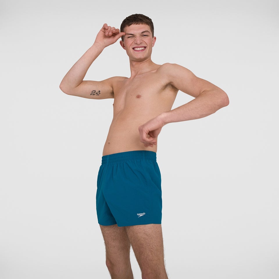 Men's Fitted Leisure 13" Swim Shorts Teal