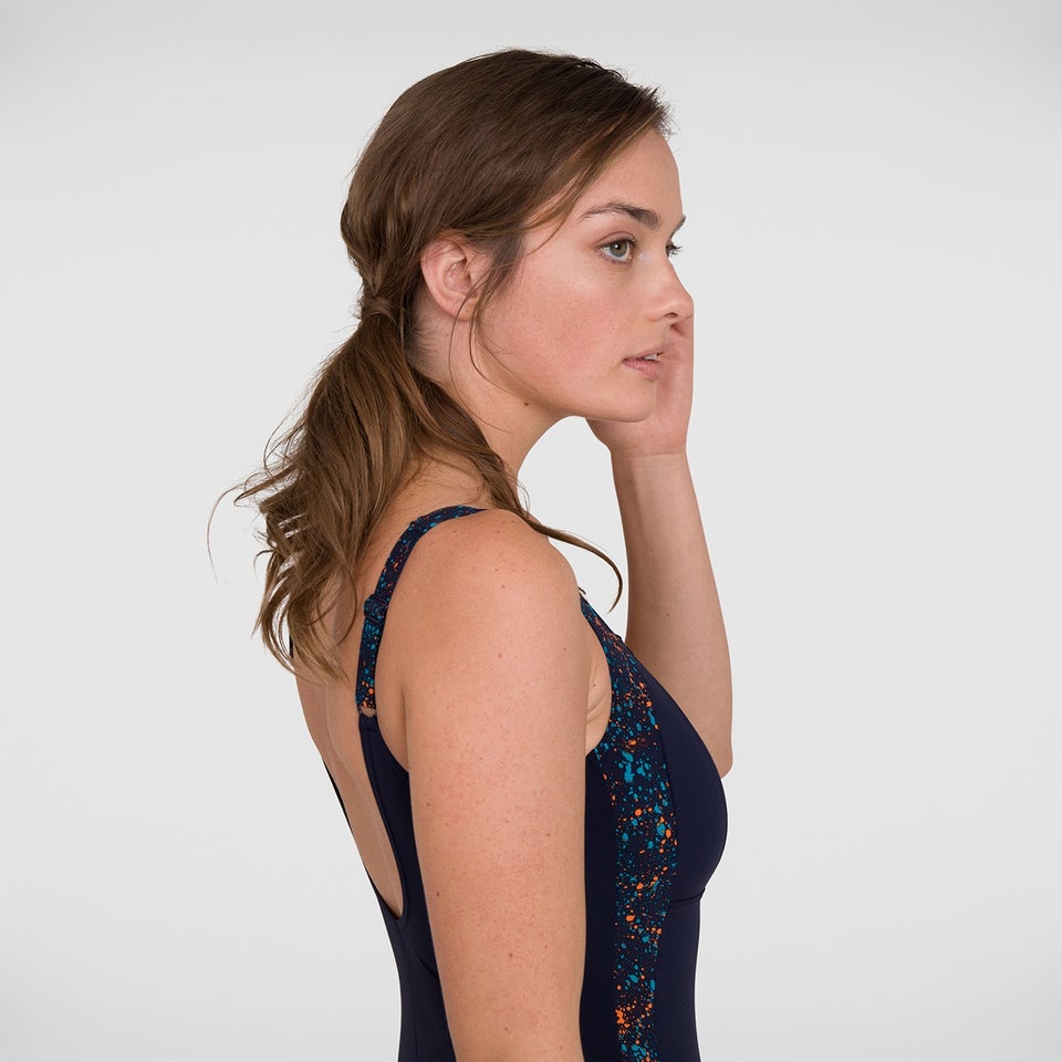 Women's LunaLustre Printed Swimsuit Navy