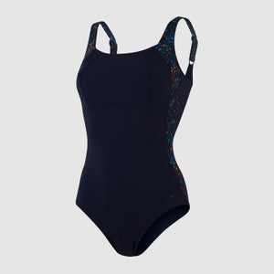Women's LunaLustre Printed Swimsuit Navy