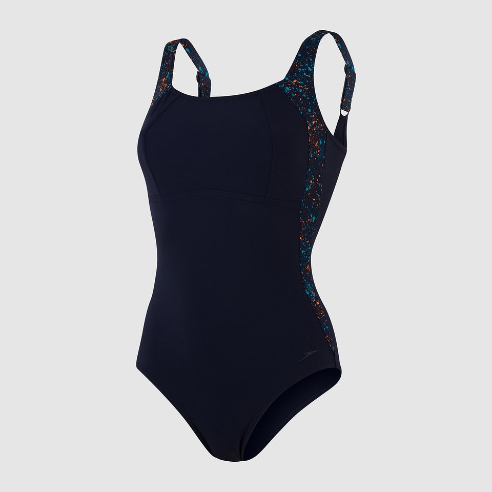 Women's LunaLustre Printed Swimsuit Navy