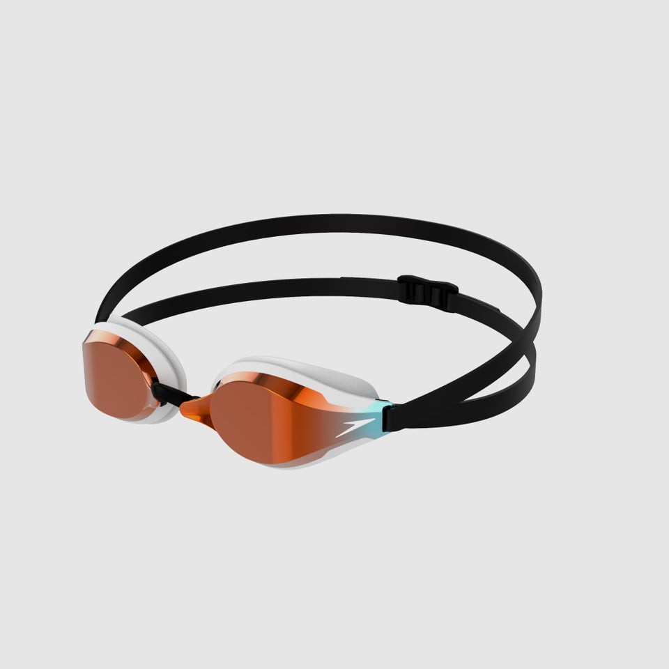 Erwachsene Fastskin Speed Socket 2.0 verspiegelte Schwimmbrille Weiß