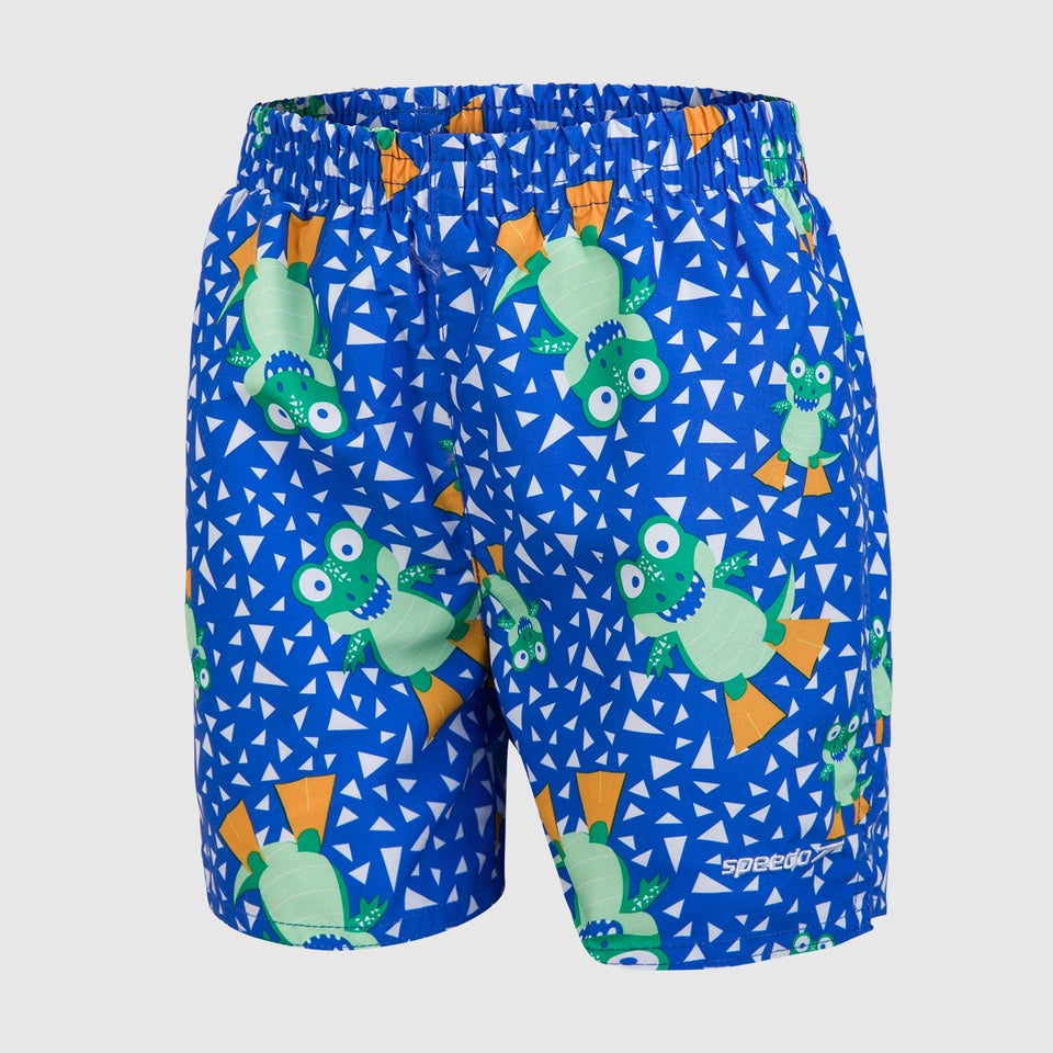 Boys' Corey Croc 11" Watershort Green/Blue