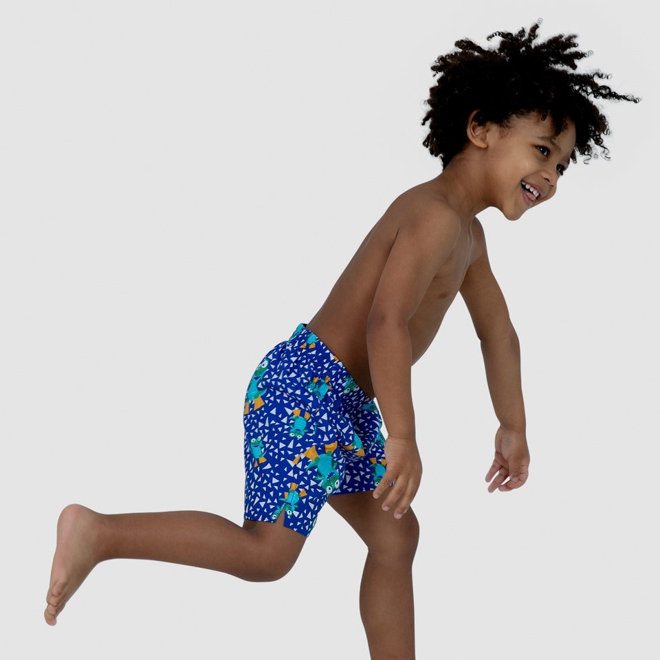 Boys' Corey Croc 11" Watershort Green/Blue