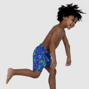 Boys' Corey Croc 11" Watershort Green/Blue