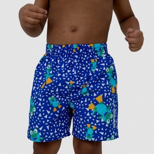 Boys' Corey Croc 11" Watershort Green/Blue