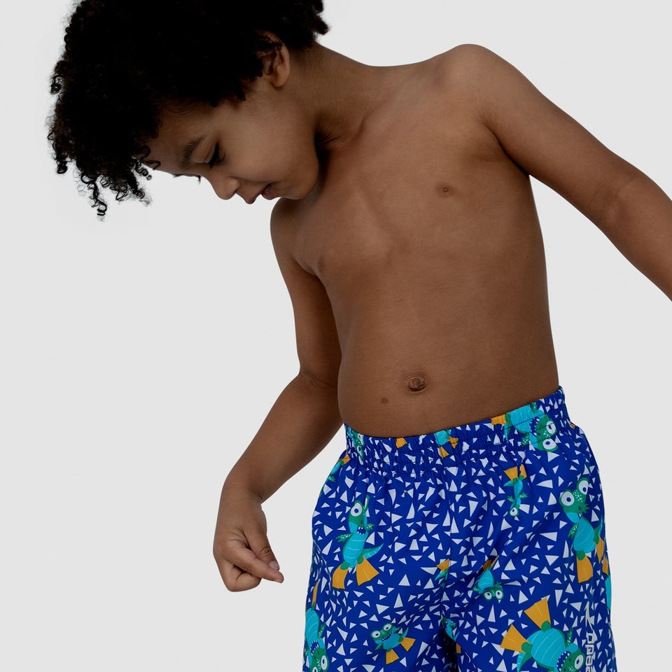 Boys' Corey Croc 11" Watershort Green/Blue