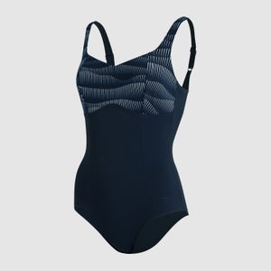 Women's ContourLustre Printed Swimsuit Navy