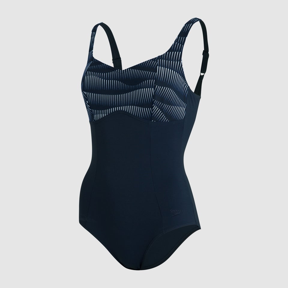 Women's ContourLustre Printed Swimsuit Navy