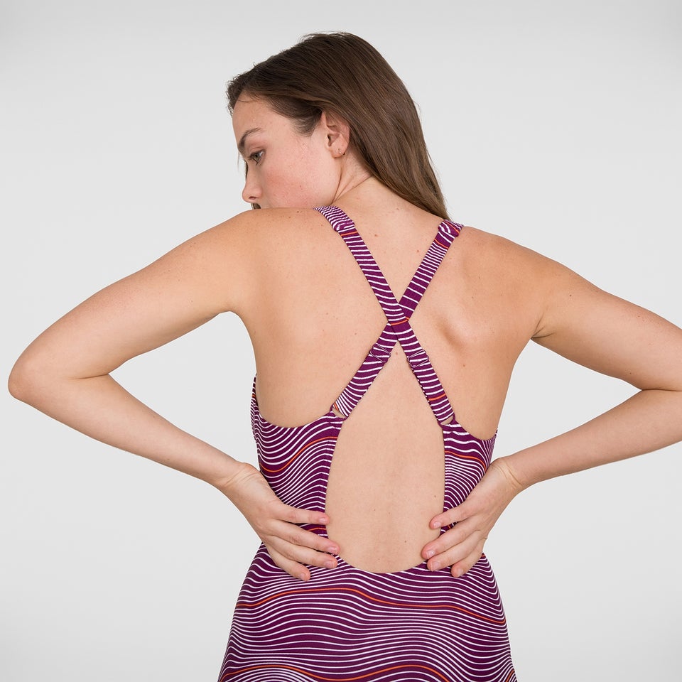 Maillot de bain Crossback Printed 1 Pièce