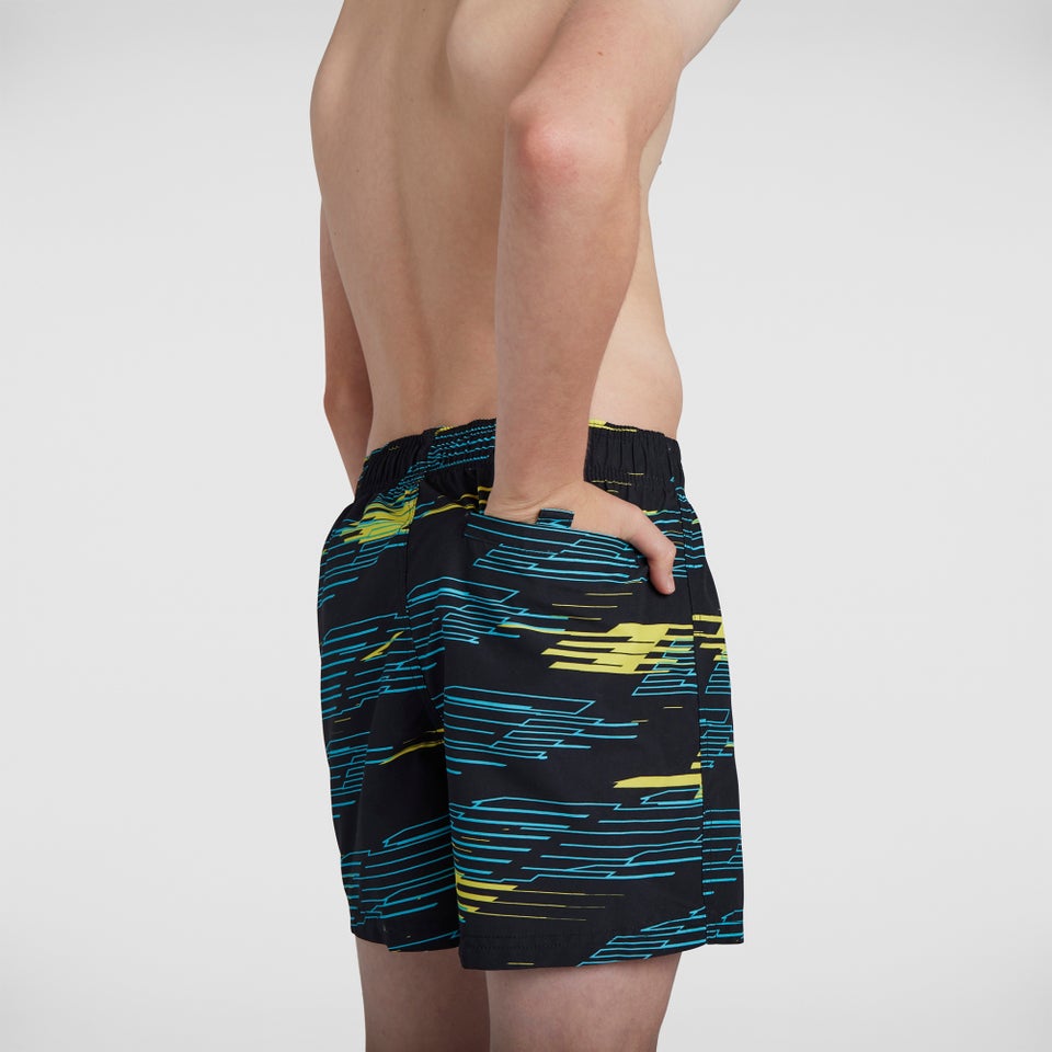 Short de bain Homme Imprimé 13 pouces Noir