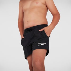 Klassische Badeshorts 33 cm Rot für Jungen