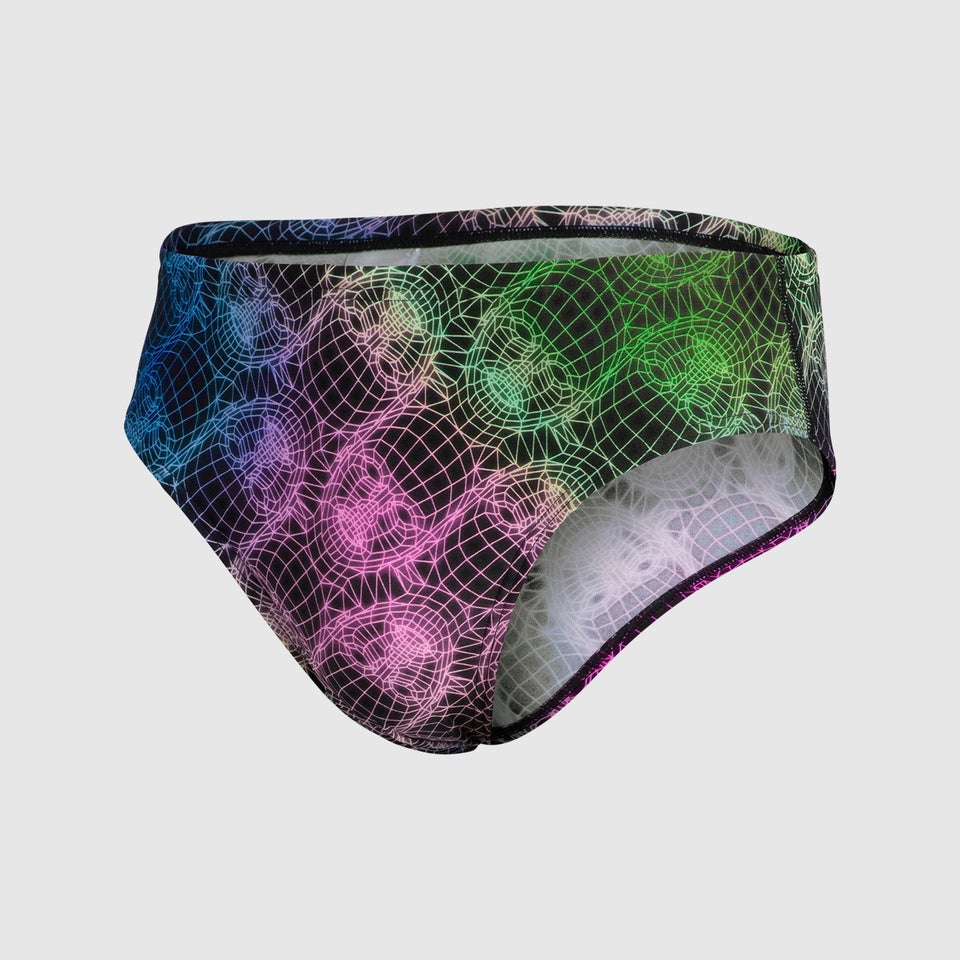 Slip de bain Homme 8 cm Allover Noir