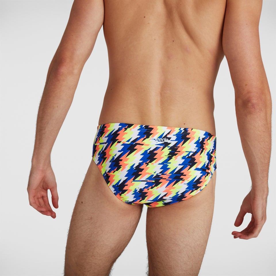 Herren 8 cm Allover Badehose in Rot