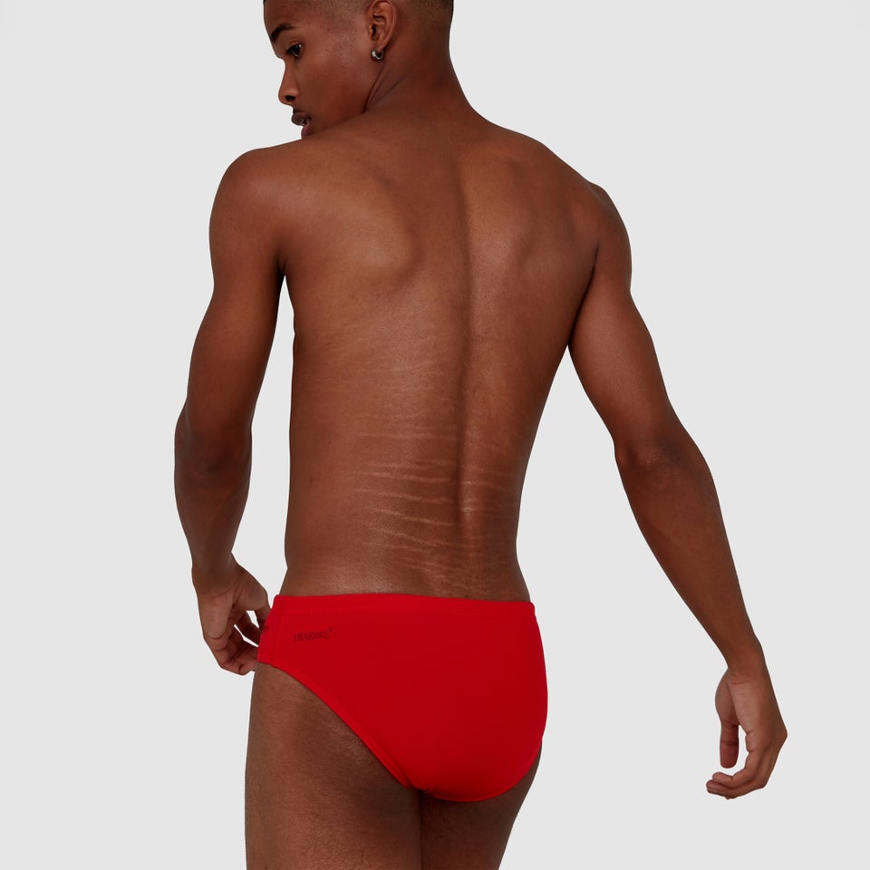 Men's Essentials Endurance + 3" Brief Red