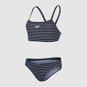 Women's Endurance+ Printed Thinstrap Bikini Navy