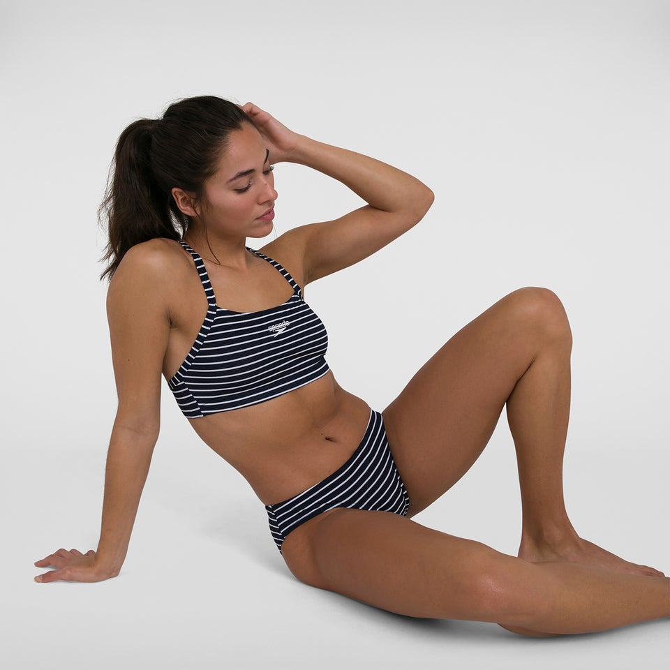 Women's Endurance+ Printed Thinstrap Bikini Navy