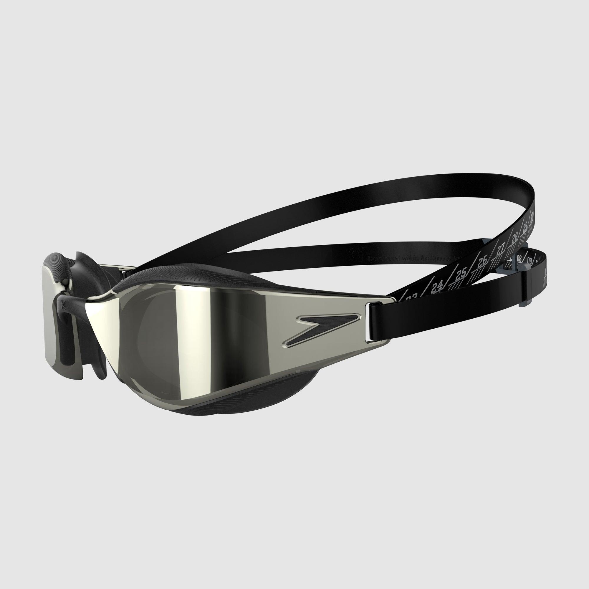 adult fastskin hyper elite mirror goggles black