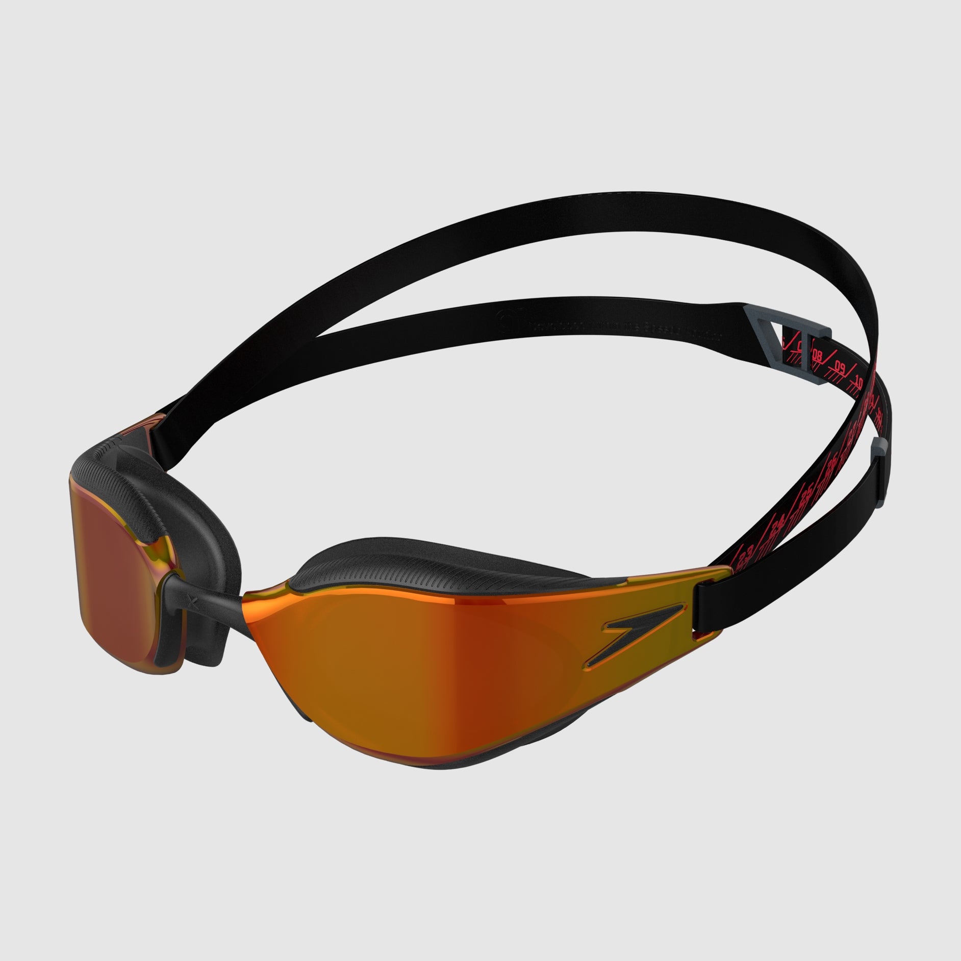 adult fastskin hyper elite mirror goggles black