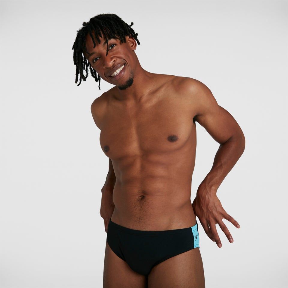 Slip de bain Homme Boom Logo Splice 7 cm Noir